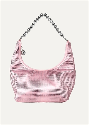 Crystalized Pyramid pouch bag Pink Stine Goya 